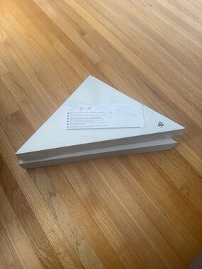 2 White Corner Shelf - Space-Saving Triangle Wall Shelf